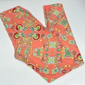 LulaRoe Floral Print one size leggings